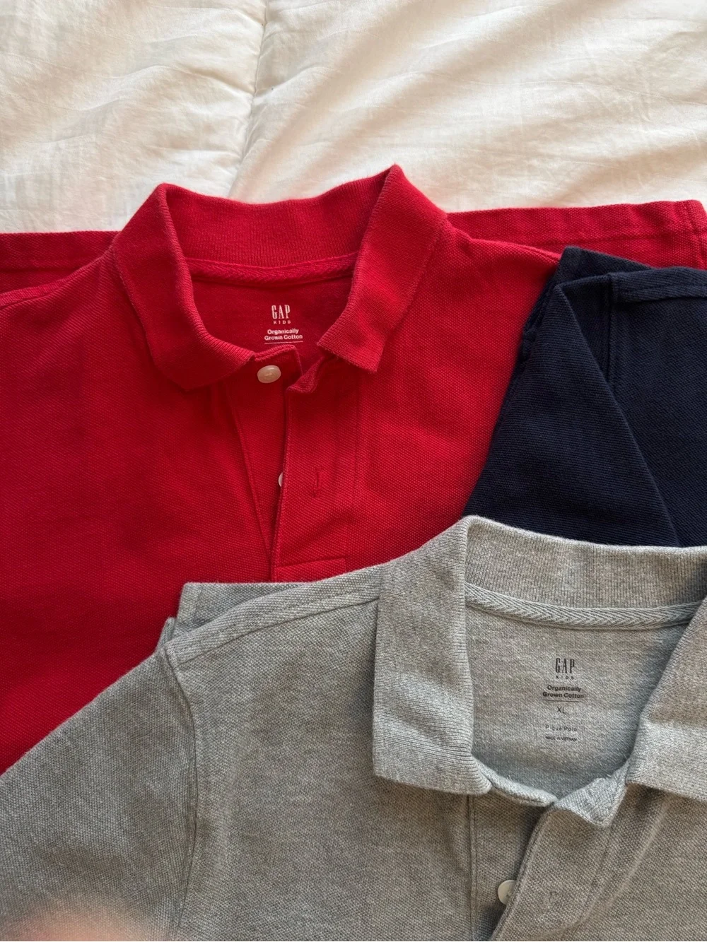 GAP Kids Polo Shirts Size XL (set of 3)